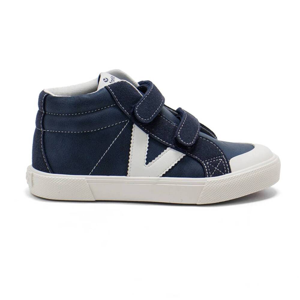 NEW VICTORIA boys' tribu tiras high-top sneakers in marino